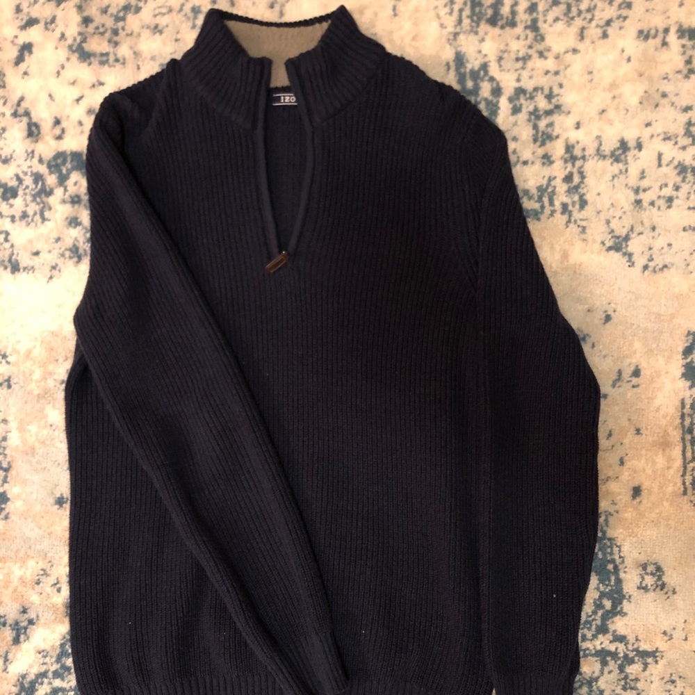 Izod 1/4 zip sweater.